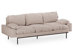 Sofa trzyosobowa Retro boucle taupe HKliving
