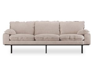 Sofa trzyosobowa Retro boucle taupe HKliving