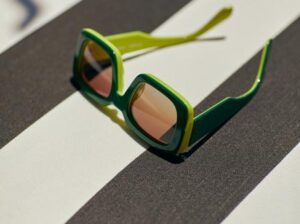 Sofa z drewna tekowego stracciatella HKliving