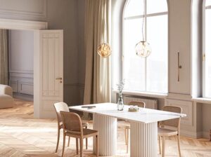 Stół Blomst o zaokrąglonych rogach Marle Home