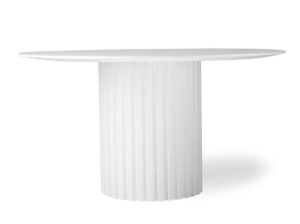 Stół jadalniany Pillar okrągły biały HK Living