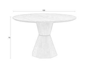 Stół Lotus naturalny Zuiver