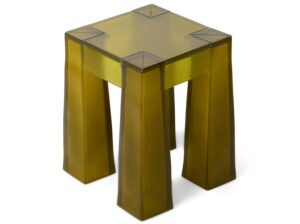 Stołek Resin żółty vintage HKliving