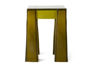 Stołek Resin żółty vintage HKliving