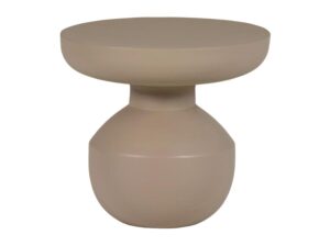 Stolik boczny Bova metalowy brąz Woood