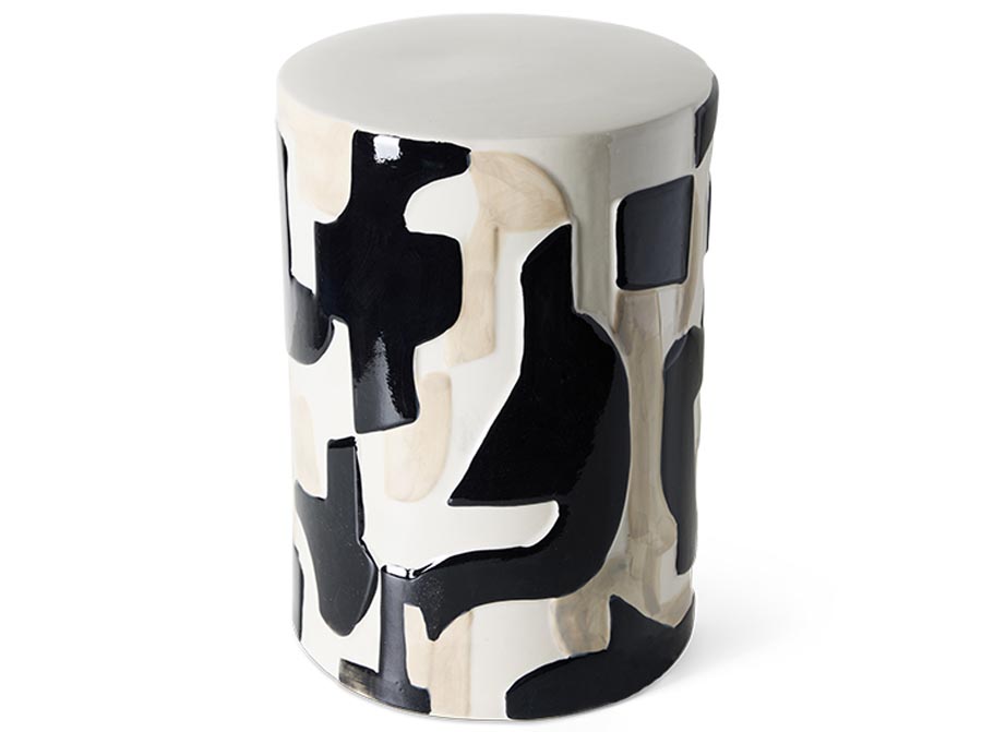 Stolik boczny Ceramic czarny tusz HKliving