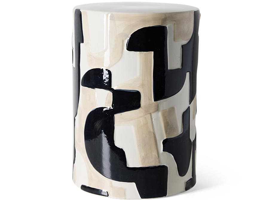 Stolik boczny Ceramic czarny tusz HKliving