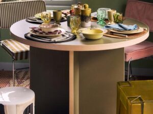 Stolik boczny Ceramic czarny tusz HKliving
