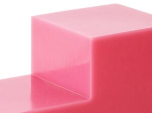 Stolik boczny Pop cube różowy HKliving