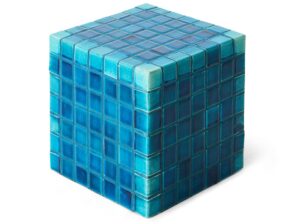 Stolik boczny Tiled turkusowy HKliving