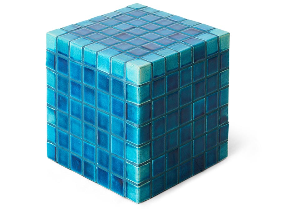 Stolik boczny Tiled turkusowy HKliving