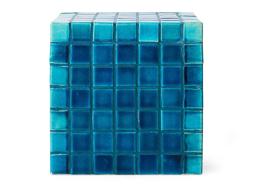 Stolik boczny Tiled turkusowy HKliving