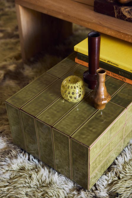 Stolik kawowy Tiled szałwiowy HKliving
