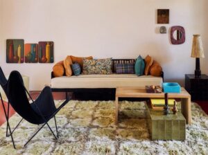 Stolik kawowy Tiled szałwiowy HKliving