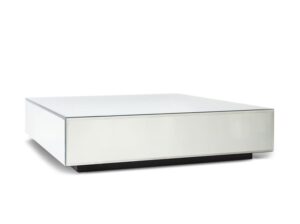 Stolik kawowy z blokiem lustrzanym 90x90 cm HKliving