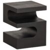 Stolik Toma z drewna mango czarny Woood