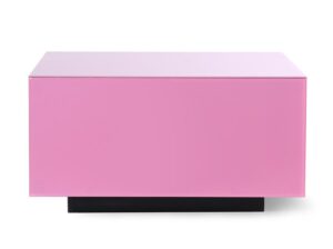 Stolik z blokami lustrzanymi L różowy HKliving
