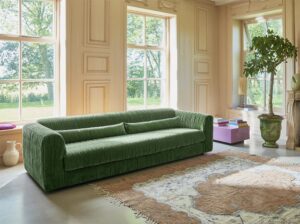 Stolik z blokami lustrzanymi L różowy HKliving