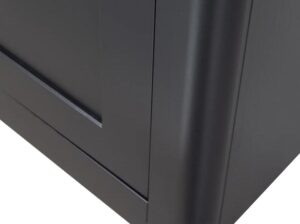 Szafa z drewna sosnowego Gunnar black/mud Woood