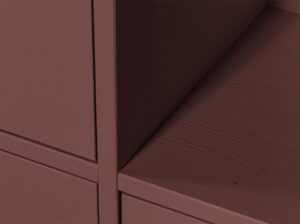 Szafka do przechowywania Merel sosnowa burgund Woood