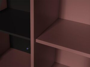 Szafka do przechowywania Merel sosnowa burgund Woood