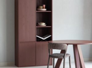 Szafka do przechowywania Merel sosnowa burgund Woood