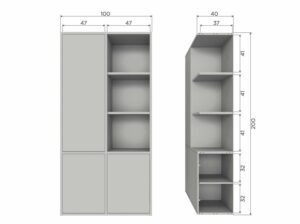 Szafka do przechowywania Merel sosnowa dust Woood