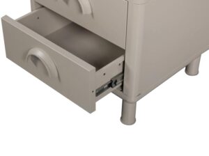 Szafka nocna Rune metalowa kolor piaskowy Woood