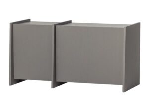 Szafka RTV Brock 102 cm ciepła szarość Woood