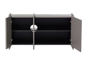 Szafka RTV Brock 102 cm ciepła szarość Woood