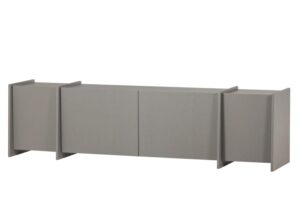 Szafka RTV Brock 200 cm ciepła szarość Woood