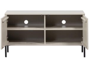 Szafka RTV Gravure z drewna sosnowego 100 cm dust Woood