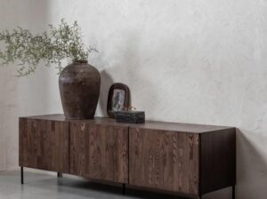 Szafka RTV Gravure jesion brązowa Woood