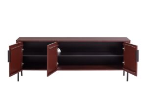 Szafka RTV Gunnar 154 cm burgundowa Woood
