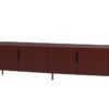Szafka RTV Gunnar 200 cm burgundowa Woood