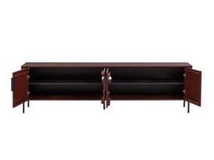 Szafka RTV Gunnar 200 cm burgundowa Woood