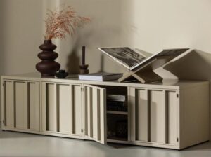 Szafka RTV Level piaskowa Woood