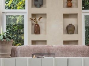 Szafka RTV z drewna sosnowego 152 cm dust Woood