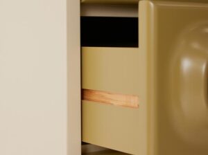 Szafka Space 6 szuflad zielona kremowa HKliving