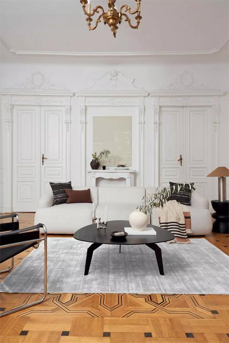 Szary dywan gładki Desert Grey 5152 Carpets & More