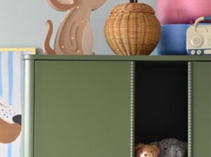 Witryna Dot khaki Wood Luck
