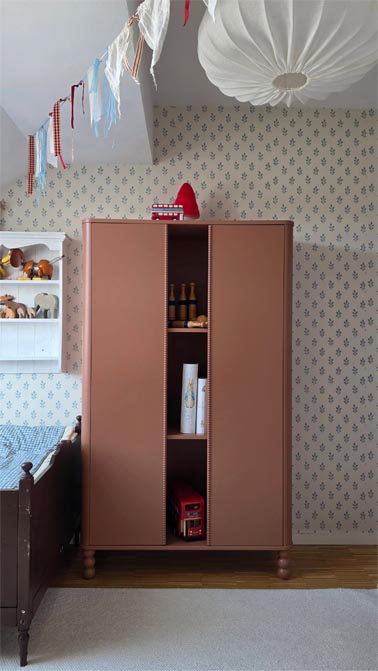 Witryna Dot słoneczna terakota Wood Luck