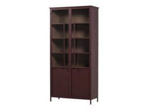 Witryna dwudrzwiowa Exhibit XL burgundowa Woood