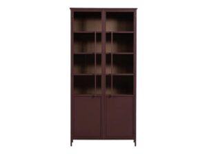 Witryna dwudrzwiowa Exhibit XL burgundowa Woood
