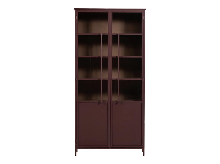 Witryna dwudrzwiowa Exhibit XL burgundowa Woood