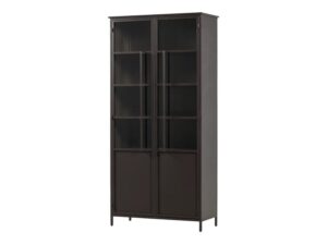 Witryna dwudrzwiowa Exhibit XL ciemnobrązowa Woood