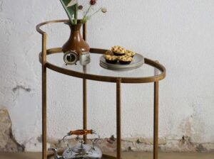 Wózek Push antyczny mosiądz Be Pure