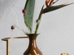 Wózek Push antyczny mosiądz Be Pure