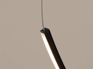 Żyrandol Alvar 1 czarny LED Thoro