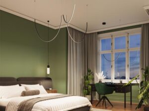 Żyrandol Alvar 3 czarny LED Thoro